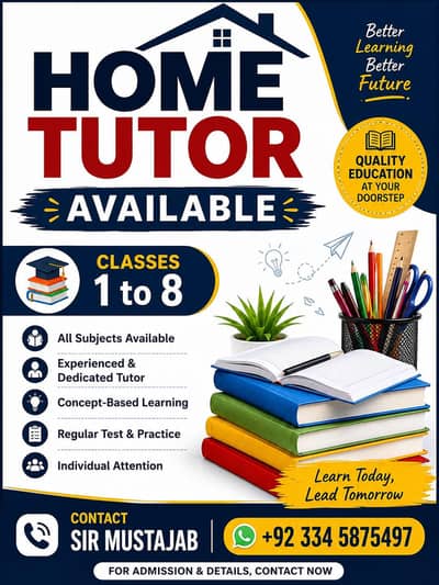 Home Tutor Available