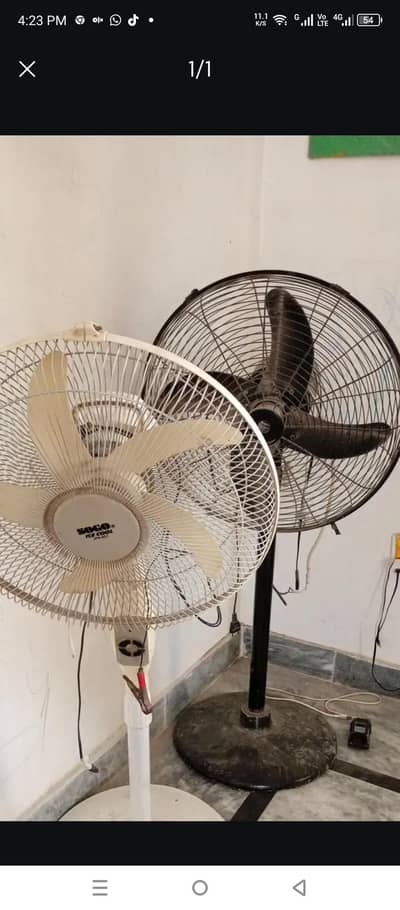 Fans for Solar or Battery