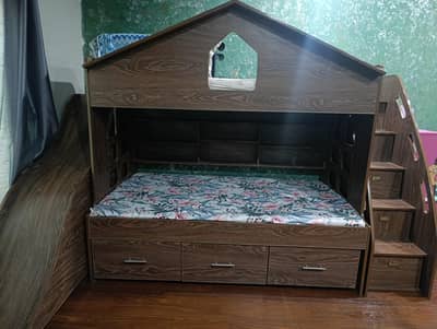 wooden Bunk beds