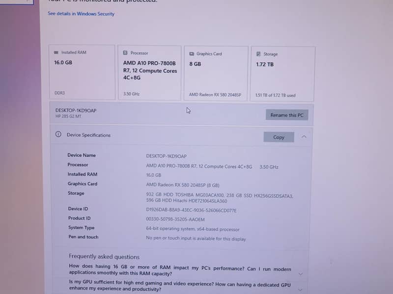 Hp cpu 0