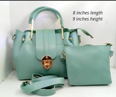 stylish mint green two piece handbag