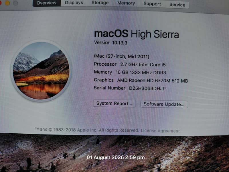 Apple iMac mid 2011 2