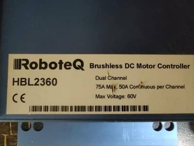 Roboteq BL2360 60v European dual channel bldc motor controller