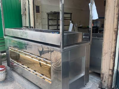stainless steel bar b q counter (bbq ingithi)