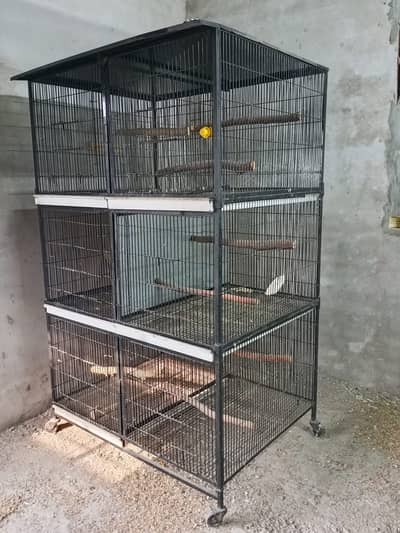 Big Bird Cage 6 portion 10 num Wire Very Good Condition