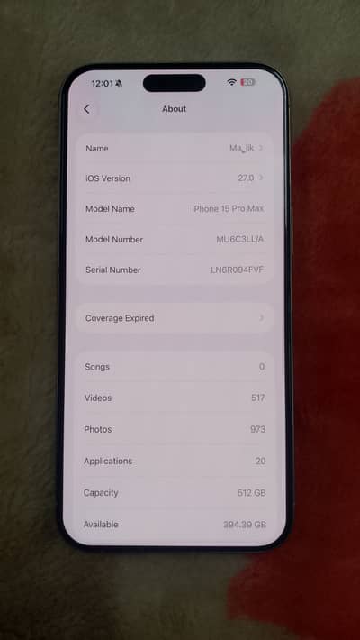 Apple iPhone 15 Pro Max