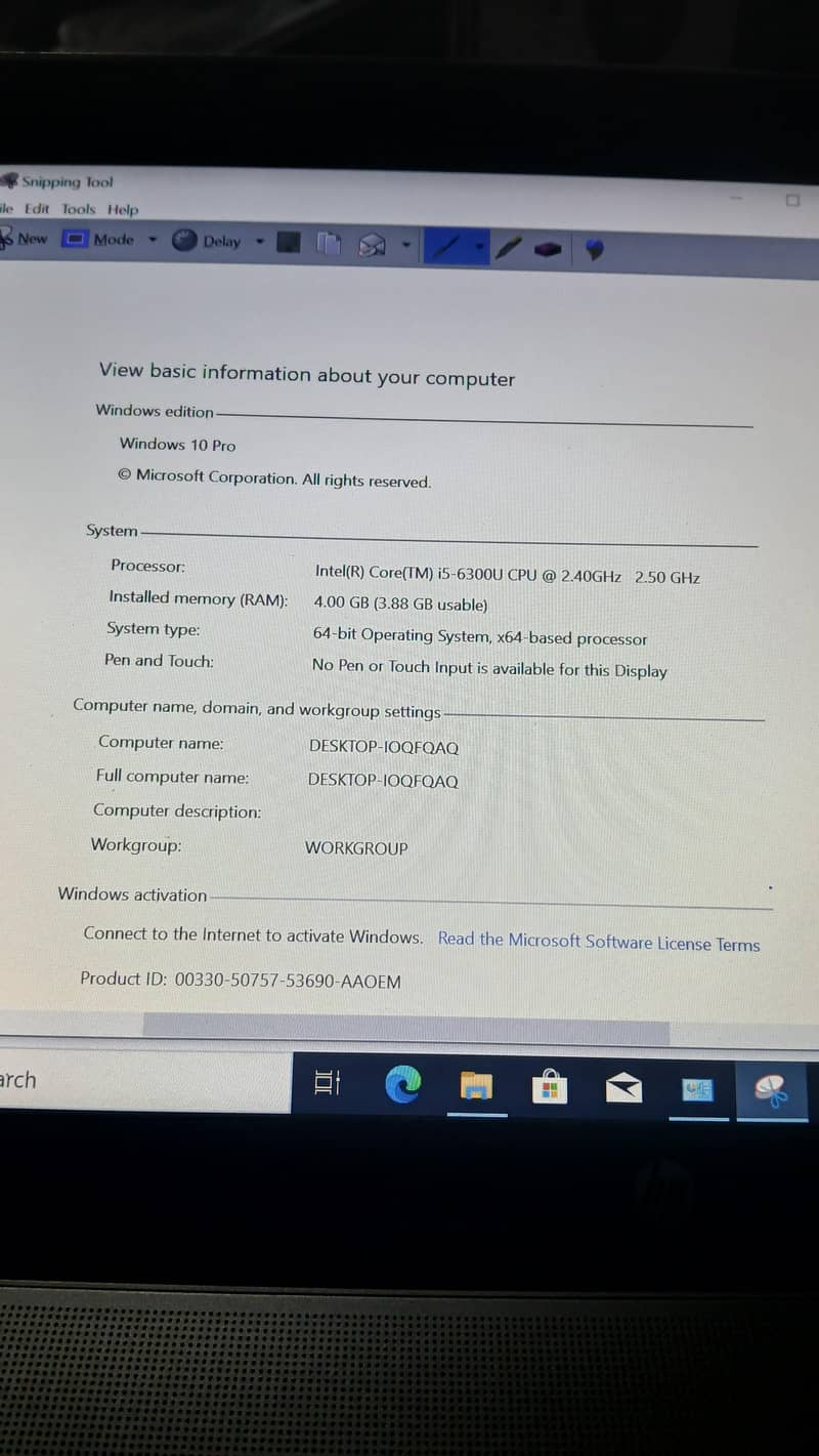 HP core i5 1