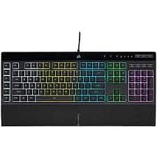 Corsair K55 RGB GAMING KEYBOARD| Two years used|wrist rest| full size