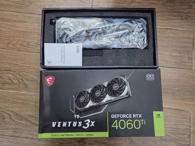MSI Ventus RTX 4060Ti 8GB OC Edition + [Gift] White 8pin Extension