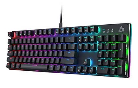 Aukey mechanical keyboard and Ease egm110 mouse