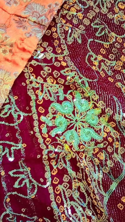 vibrant colour saree