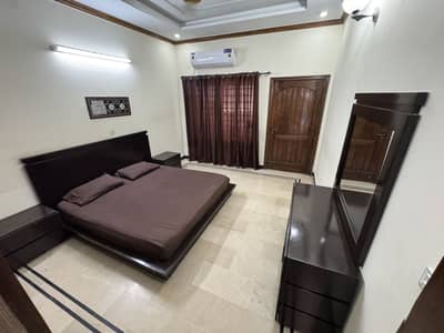 King size bed wooden bedroom set | side table, dressing, mattress