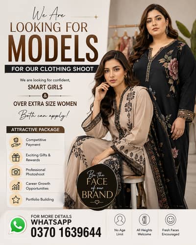 we are hiring model for our cloths shot