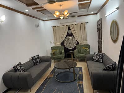 8 Seater Sofa Set with 3 Marble-Top Tables