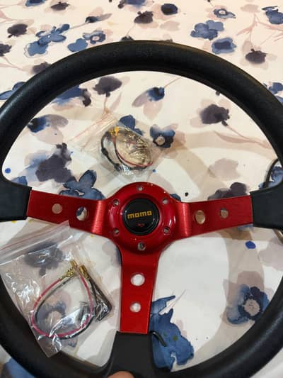 Momo steering wheel with nut bolt