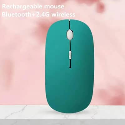 Wireless Mouse Bluetooth+2.4GHz USB Double Mode Rechargeable Mouse