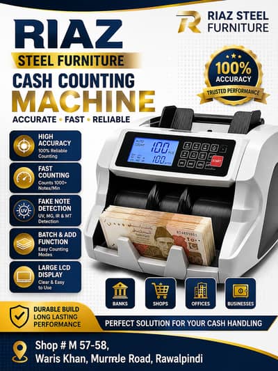 Cash Counting Machine / Note Counter Machine / Fake Note Detector