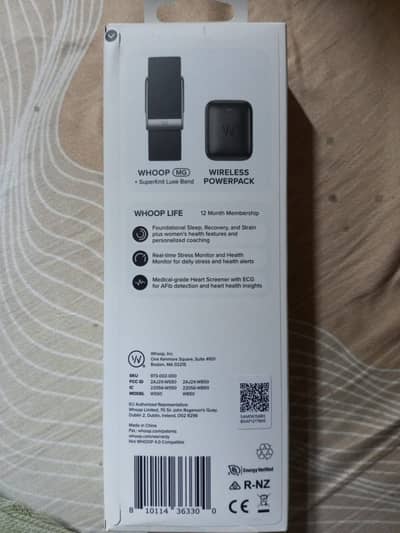 WHOOP MG 5.0 FITNESS TRACKER