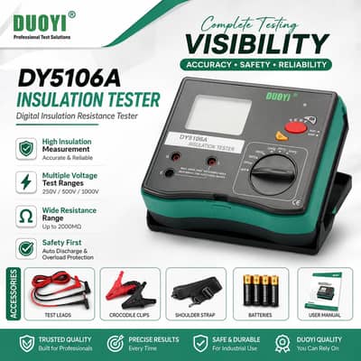DY5106A DUOYI 5000V Insulation Tester in Pakistan