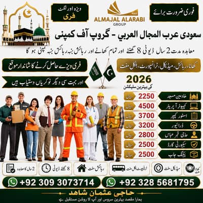 Factory Job/ Packing Job/ Security Job/ Computer operator/ Saudia Job