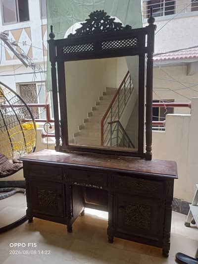 wooden dressing table