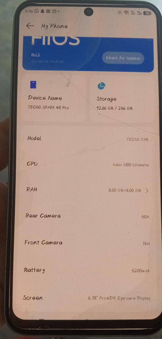 Tecno CAMON 40 Pro 1