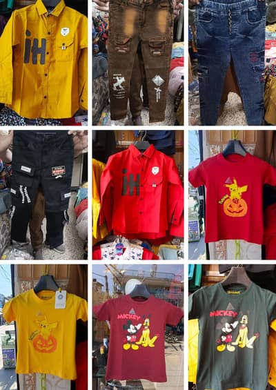 kids clothing summer and winter mix stock 600 pieces