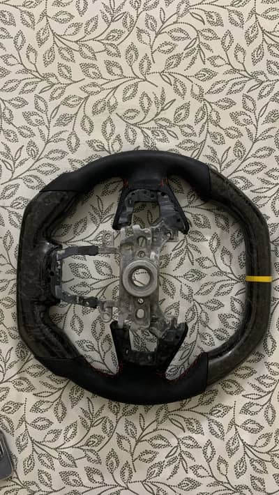 Real carbon fiber steering wheel