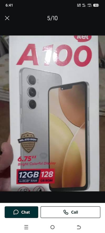 Itel A100 brand new urgent sale warranty ma ha only call