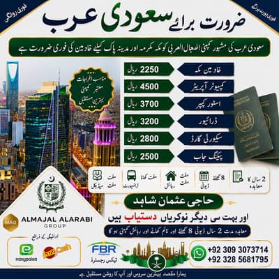 Vacancy in Saudia| Company job for Pakistanies, Urgent Jobs in Saudia
