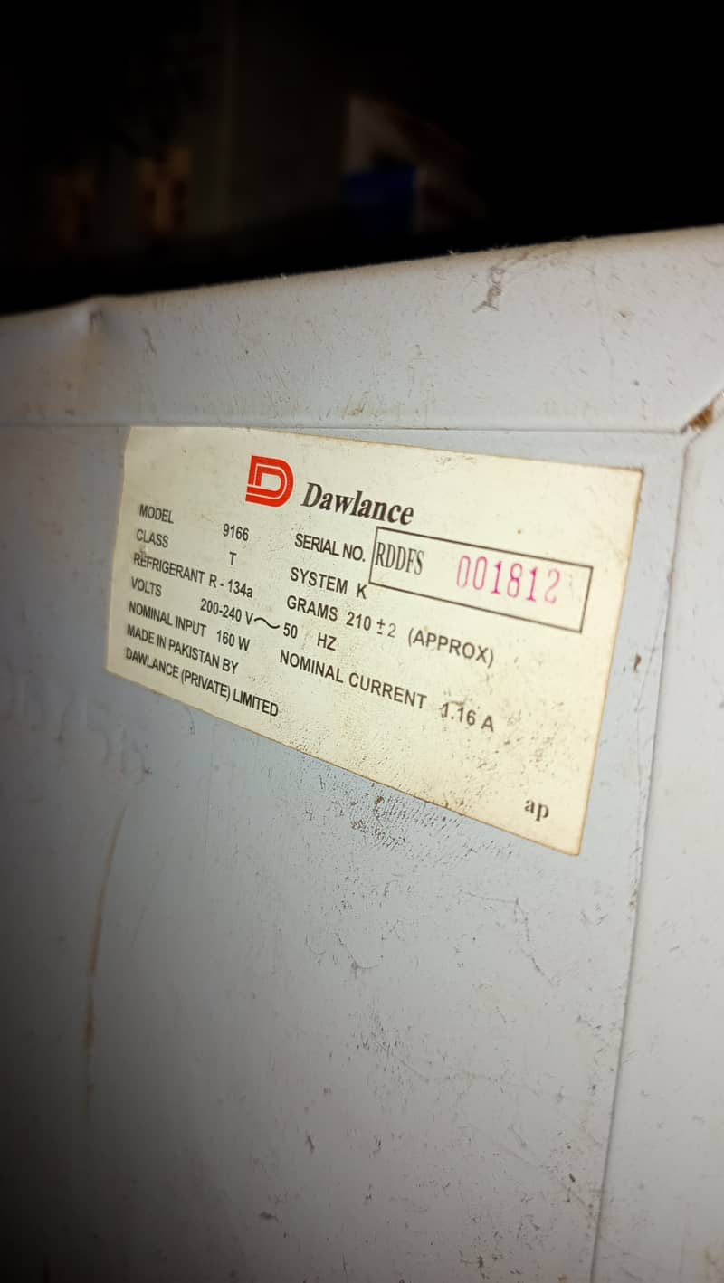 Dawlance fridge 9166 3