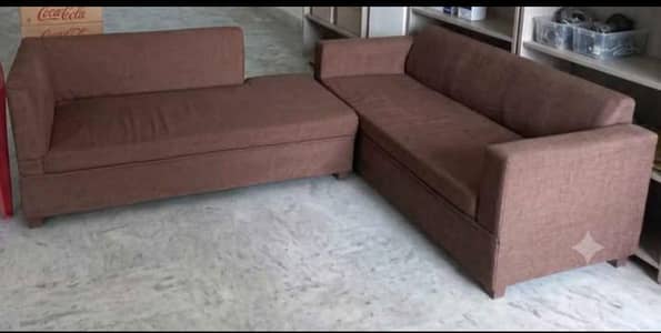 L-Shape Sofa Set – Excellent Condition | 2 Sofas for Sale