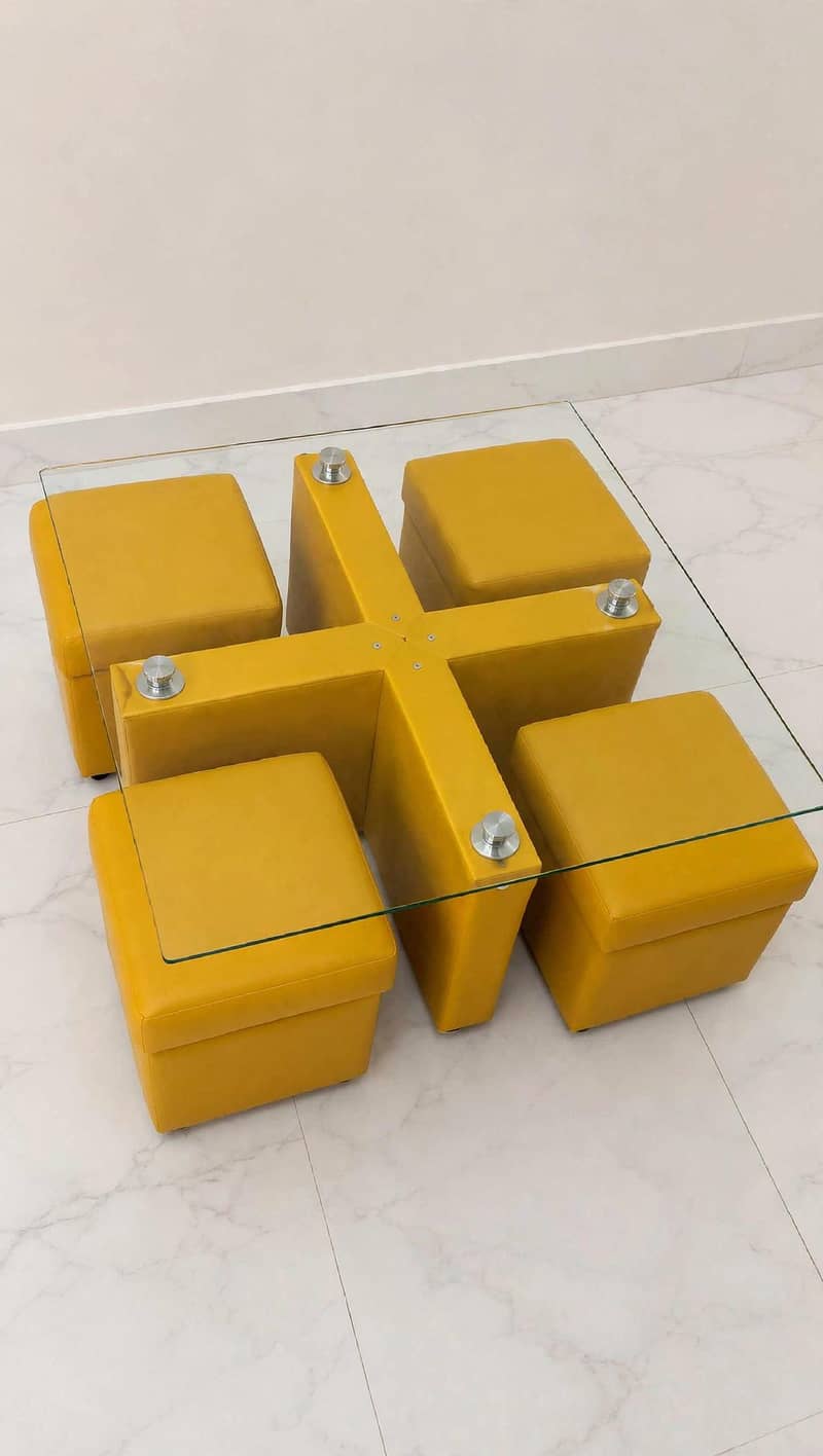 Mini Dining Table with Glass Top | Dining Table | Mini Table 2