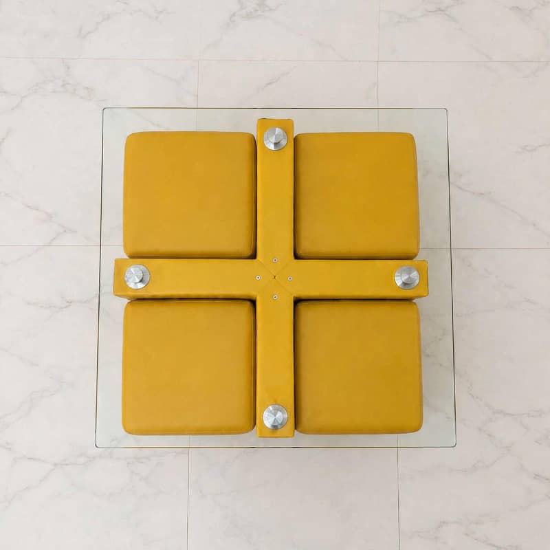 Mini Dining Table with Glass Top | Dining Table | Mini Table 3