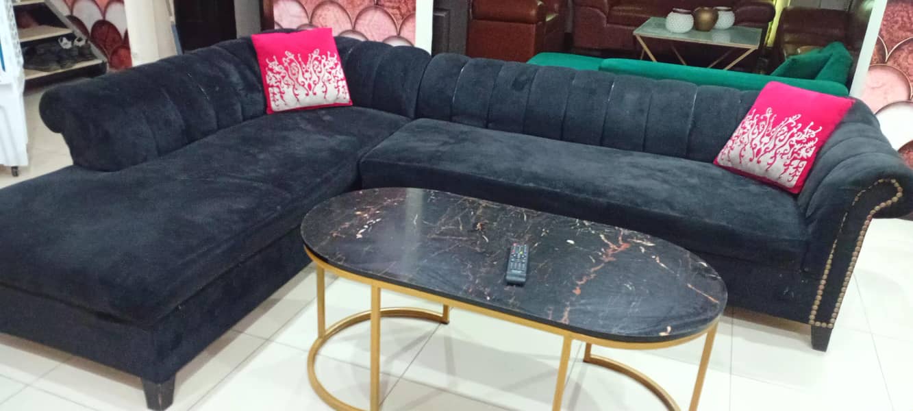 Big solid reasonable L shape sofa for sale 1
