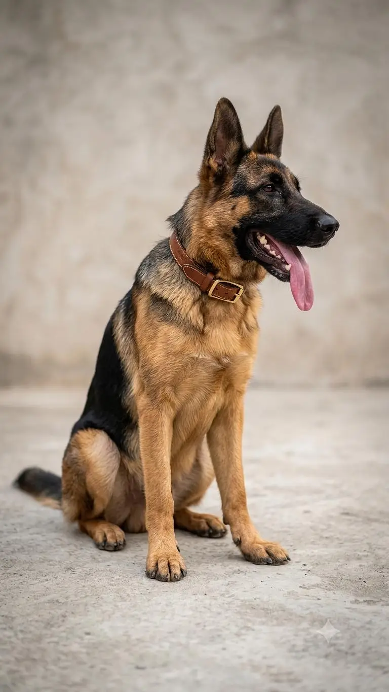 black tan  German Shepherd  stock coat  young breeder female black&tan — photo 2