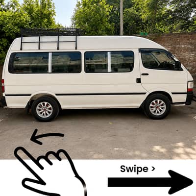 Hiace Van (A. C) — 2016 | 15 Seater | 10/10 Condition | 0322-4481116.