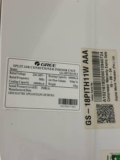 Gree Ac condition like new