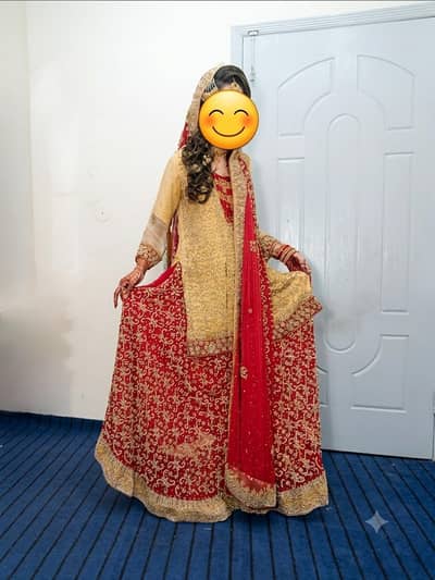 bridal lehenga/dulhan lehenga for sale (worn once-excellent condition)