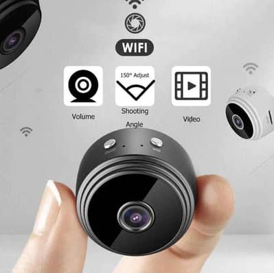 Mini WiFi Camera Black Long Range 150° Shooting