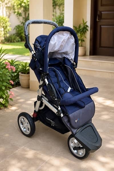 3-wheel jogging/all-terrain baby stroller
