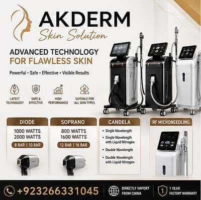 2 in 1 Diode & ND YAG Laser Machine for Hair, Tattoo & Pigmentation