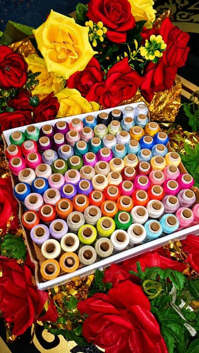 100 Pcs Thread Pack – Rs. 1500 | Wholesale Dress Accessories