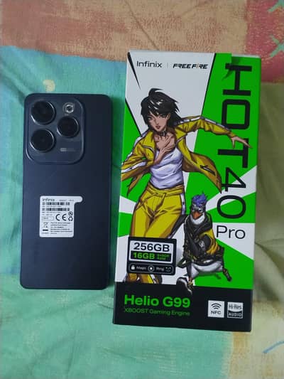Infinix Hot 40 Pro Box & Original Charger 8/256