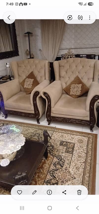 2 seater sofa set
