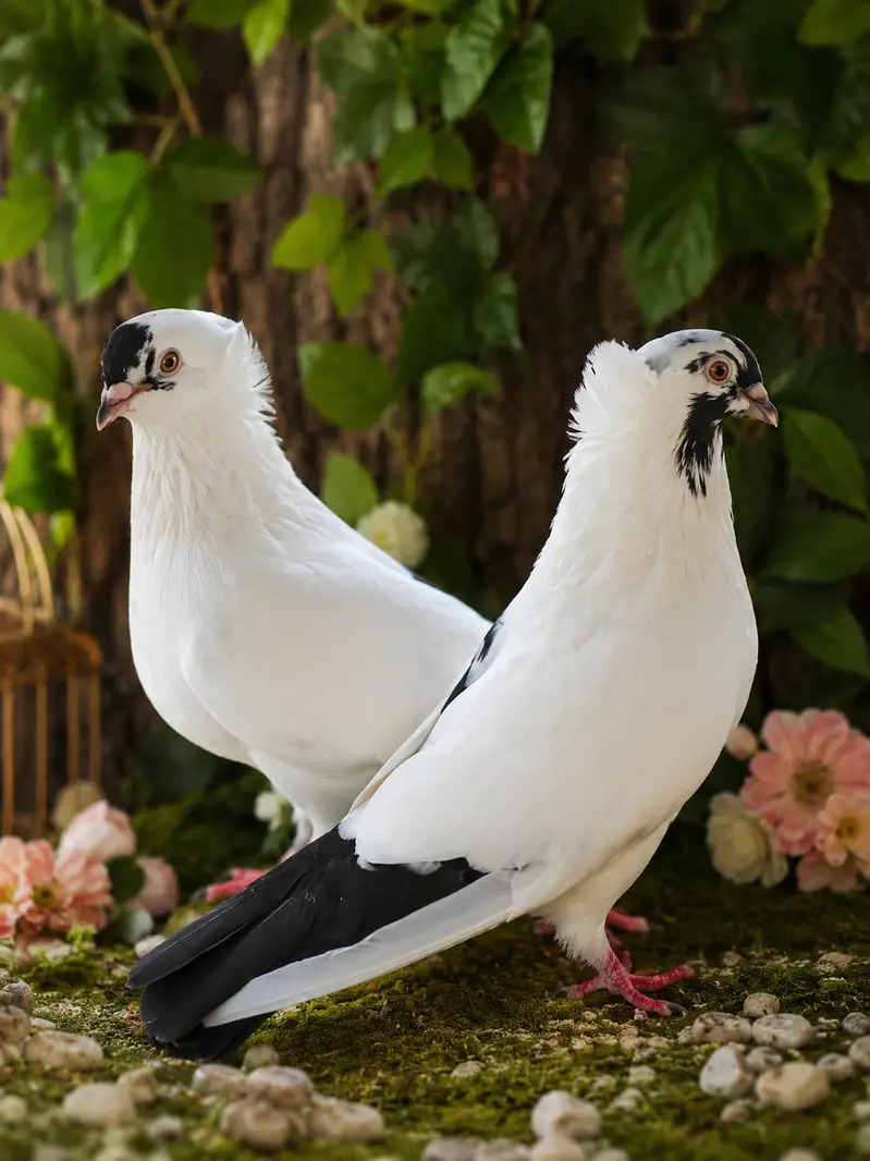 English nun breeder pair or frill back cross female — photo 5