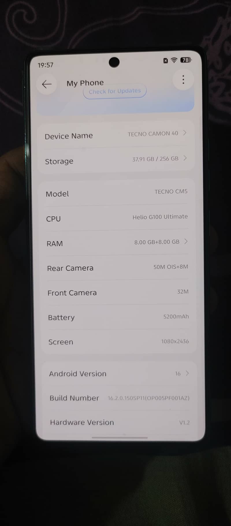 Tecno CAMON 40 4