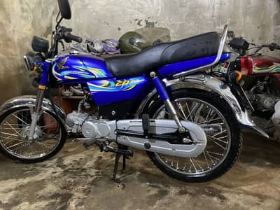 Honda CD70 202324 blue colour new