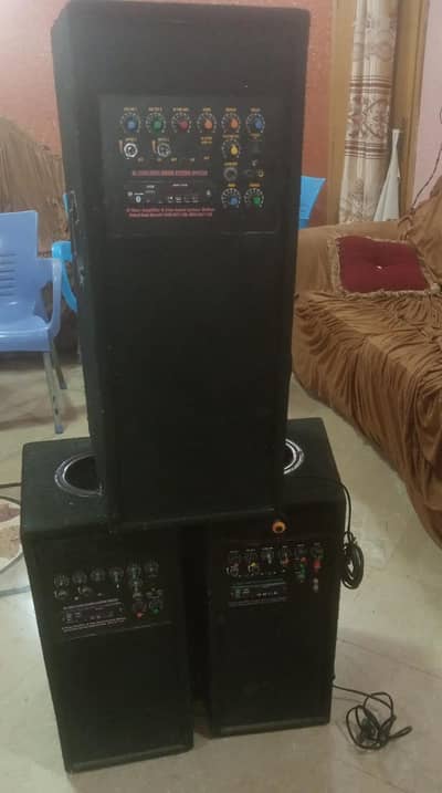 Al Raza sound 3 speakers hain