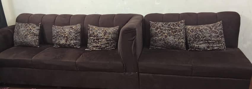 L shaped Sofa With seti